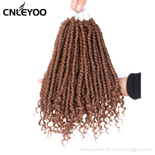 Special offer wholesale high quality 12 inch synthetic fiber brown curly crochet braid wig